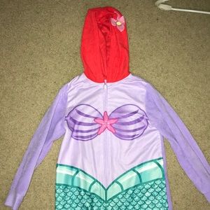 Girls Little Mermaid Union Suit
